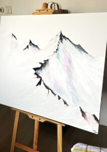 the snow mountain